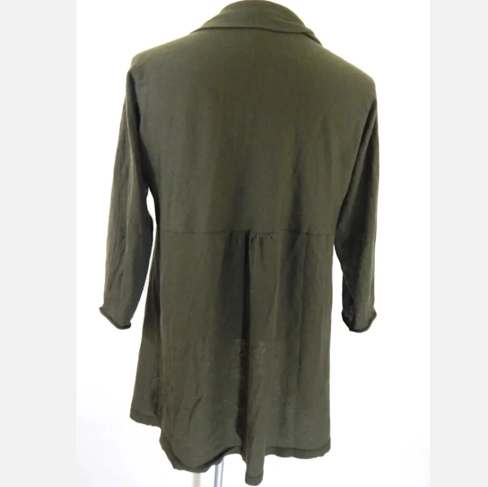Eileen Fisher Merino Wool Open Cardigan